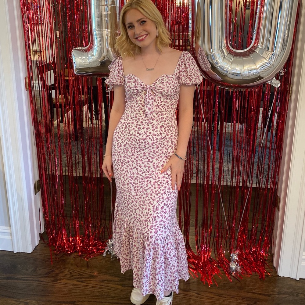 Cotton Candy LA - Purple Floral Maxi Dress - Medium